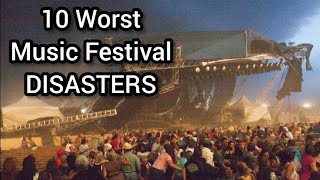 10 Worst Music Festival DISASTERS [upl. by Granese174]