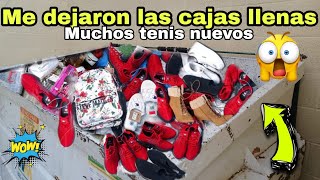 😱🤑🛒ENCONTRE CAJAS LLENAS DE TENIS Y ROPA DE MARCA EN LA BASURA DE LAS TIENDASdumpsterdiving [upl. by Annayak614]