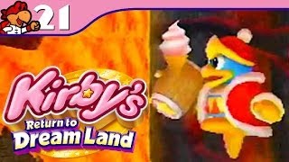 Kirbys Return to Dream Land  21  Dangerous Dinner 4 Player [upl. by Dino]