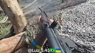 Kremmina  XX082024 Brazilian Volunteers Repelling A Russian Attack In The Serebryansky Forest [upl. by Good]