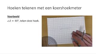 Hoeken tekenen met een koershoekmeter 4 VMBOKGT [upl. by Poppo]