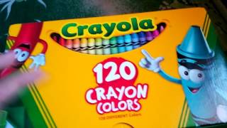 REVIEW Crayola 120count crayons [upl. by Strickland]