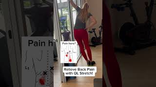 Quadratus lumborumQL stretching for instant back pain relief backrelief stretching selfcare [upl. by Richela346]