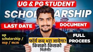 Allahabad University Scholarship Form पर सबसे बड़ी Update। UG amp PG Students Campus amp All College [upl. by Atterrol]