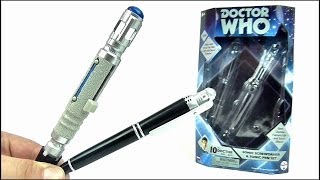 DOCTOR WHO Sonic Screwdriver amp Sonic Pen International ReRelease Set Review  Votesaxon07 [upl. by Amir338]