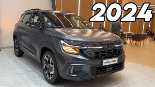 2024 NEW KIA SELTOS X LINE MATTE BLACK TOP MODEL ❤️ KIA SELTOS X LINE 2024TOP MODEL UPDATED [upl. by Mccourt]