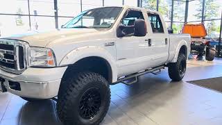 15246 2006 FORD F250 DIESEL 4X4 TUNED INTAKE EXHAUST 6”LIFT 37”BFG KM3s 18” HOSTILES ONLY 68K MLS [upl. by Anerhs]