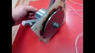 Homemade wind turbine generator for neodymium magnets 3 phases TEST [upl. by Archangel]