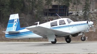 Mooney M20 Ranger Takeoff [upl. by Ardnasak]