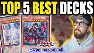 TOP 5 BEST DECKS IN MASTER DUEL 2024 APRIL [upl. by Edualcnaej]