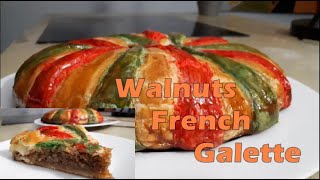 👍🏻 Walnuts French Galette Pie puff pastry tart perfect for beginners king cake [upl. by Christensen]