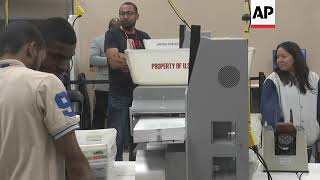 Broward County elections office starts recount [upl. by Ahsiat186]