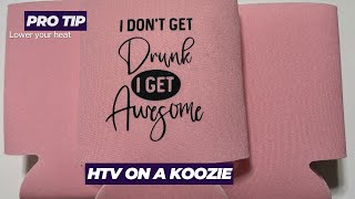 HTV on a can koozie [upl. by Nichani487]