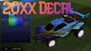 Buying 20xx Decal in Rocket League [upl. by Bein]