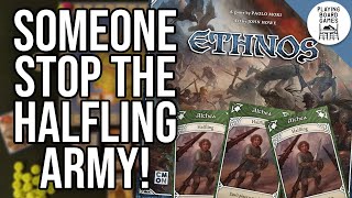 These halflings are taking over the continent ETHNOS Board Game Gameplay [upl. by Eimmelc498]