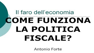 Lezione come funziona la politica fiscale [upl. by Alejo]