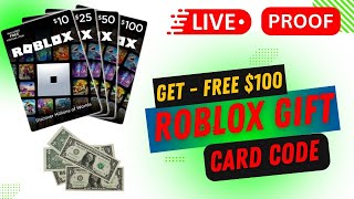 Roblox free gift card codes  Get Free Roblox 100 gift Card 🔴 unused roblox codes 2024 [upl. by Keg877]