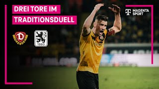 SG Dynamo Dresden – TSV 1860 München Highlights mit LiveKommentar  3 Liga  MAGENTA SPORT [upl. by Yelrac]