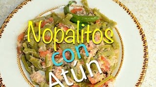 Nopalitos con Atun a la Mexicana [upl. by Atekehs]