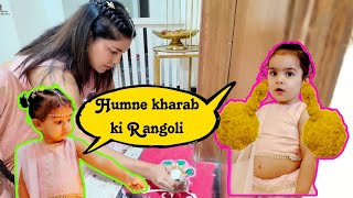 Diwali  Pathakas aur rangoli ka saath  HINDI  WITH ENGLISH SUBTITLES  Debina Decodes [upl. by Nylassej]