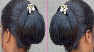 🌻 Beautiful Unique Hairstyle For Wedding  Hair Tutorial For Girls  Simple hairstyle [upl. by Peedus]