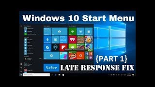 Windows 10 Taskbar Not Working  Part 1  Fix Windows 10 Taskbar Not Working And Late Response Fix [upl. by Niliac]