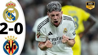 Real Madrid vs Villarreal 20•Real Madrid Today Match Highlights • 2024 HD [upl. by Atinahc]