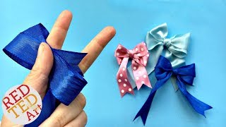 Double Bow Tutorial  Easy Hair Bow DIY  How to make a perfect bow  Craft Basics [upl. by Chambers847]