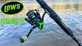 Lews Mach 2 Spinning Reel Review and Field Test [upl. by Eanel]