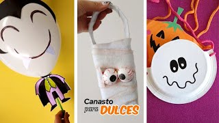 Ideas creativas para halloween  Manualidades de halloween [upl. by Yereffej485]