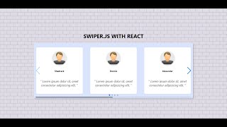 Swiperjs with React  Modern Touch Slider [upl. by Lytle459]