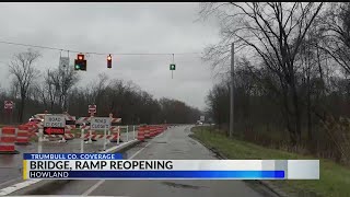 Ramp reopens Friday in ongoing road project in Howland [upl. by Ahsenrac769]