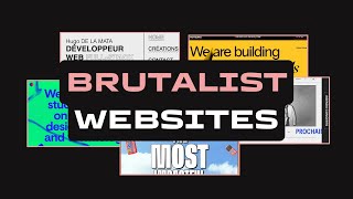 Bold and Brutal 5 Websites That Embrace Brutalist Design [upl. by Frost120]