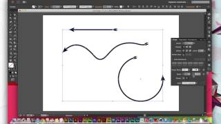 Minitutorial Trazos con Illustrator V Las puntas de flecha [upl. by Bjorn]