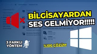 Bilgisayardan Ses Gelmiyor Windows 11 Hoparlör Çalışmıyor \u00100 ÇÖZÜM 2023 [upl. by Mroz]