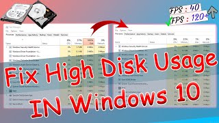 ✅ 100 Disk Usage Fix Windows10  High Disk Usage Solved  Optimize Hard Disk For Gaming amp High FPS [upl. by Nolla56]