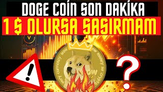 DOGE COİN 1 DOLAR BEKLİYORUM SATMADAN İZLE OLURSA ŞAŞIRMAM BITCOIN ALTCOIN [upl. by Hulda969]