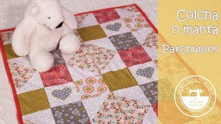 Colcha manta de patchwork fácil con patrón gratis [upl. by Torrin]