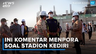 Menpora Dito Kunjungi Proyek Stadion Gelora Daha Jayati Kediri Ini Komentarnya [upl. by Yahsed660]