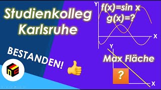 Mathe Aufnahmetest Studienkolleg Karlsruhe  Teil 4 [upl. by Ruyle880]