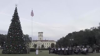 Barksdale Air Force Base holds Christmas treelighting ceremony [upl. by Volnak]