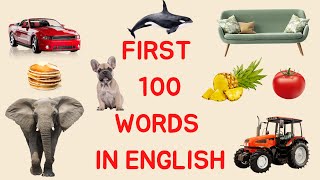 First 100 Words In English For Kindergarten First One Hundred Words  My First 100 Words In English [upl. by Elayne]