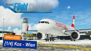 Microsoft Flight Simulator 2020 40  Kos  Wien  Airbus A320 Austrian Airlines  Liongamer1 [upl. by Hammad]