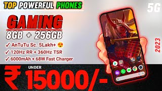 TOP 5 BEST GAMING PHONE UNDER 15000 IN 2023 8GB RAM LATEST BEST GAMING PHONE UNDER 15K FOR FFBGMI [upl. by Yremogtnom]