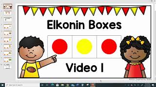 Elkonin Boxes Video 1 Phoneme Segmentation Activity [upl. by Maillil]