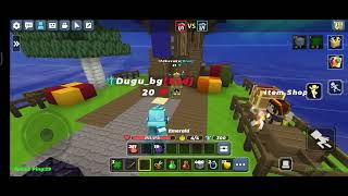 PVP bedwars blockmango with my brother trolled [upl. by Fleurette782]