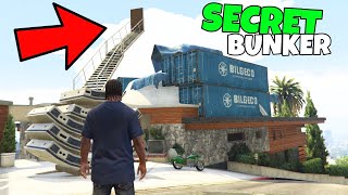 SECRET BIG BUNKER IN FRANKLIN HOUSE GTA V [upl. by Latsyrc58]