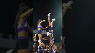 Game day pyramid with Weber State Cheer Shorts Cheer Stunt [upl. by Aihcats]