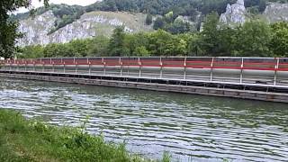 190 Meter Frachtschiff im Main Donau Kanal bei Kelheim [upl. by Anirbac383]