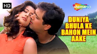 Duniya Bhula Ke Bahon Mein Aake  Govinda Manisha Korila  Alka Yagnik  Achanak 1998  Love Song [upl. by Nodnyl]